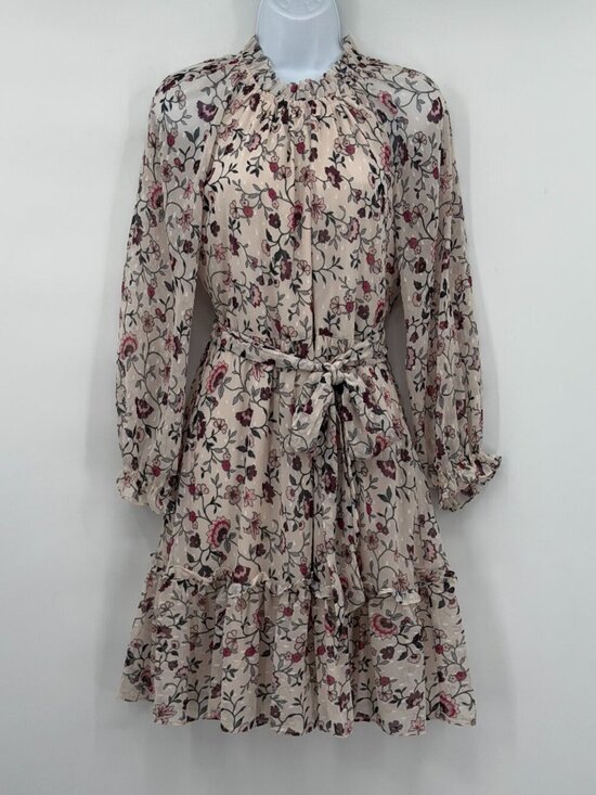 Eliza J Dresses & Skirts - Eliza J Floral Ruffle Mini Cocktail Dress Belted Size 8P